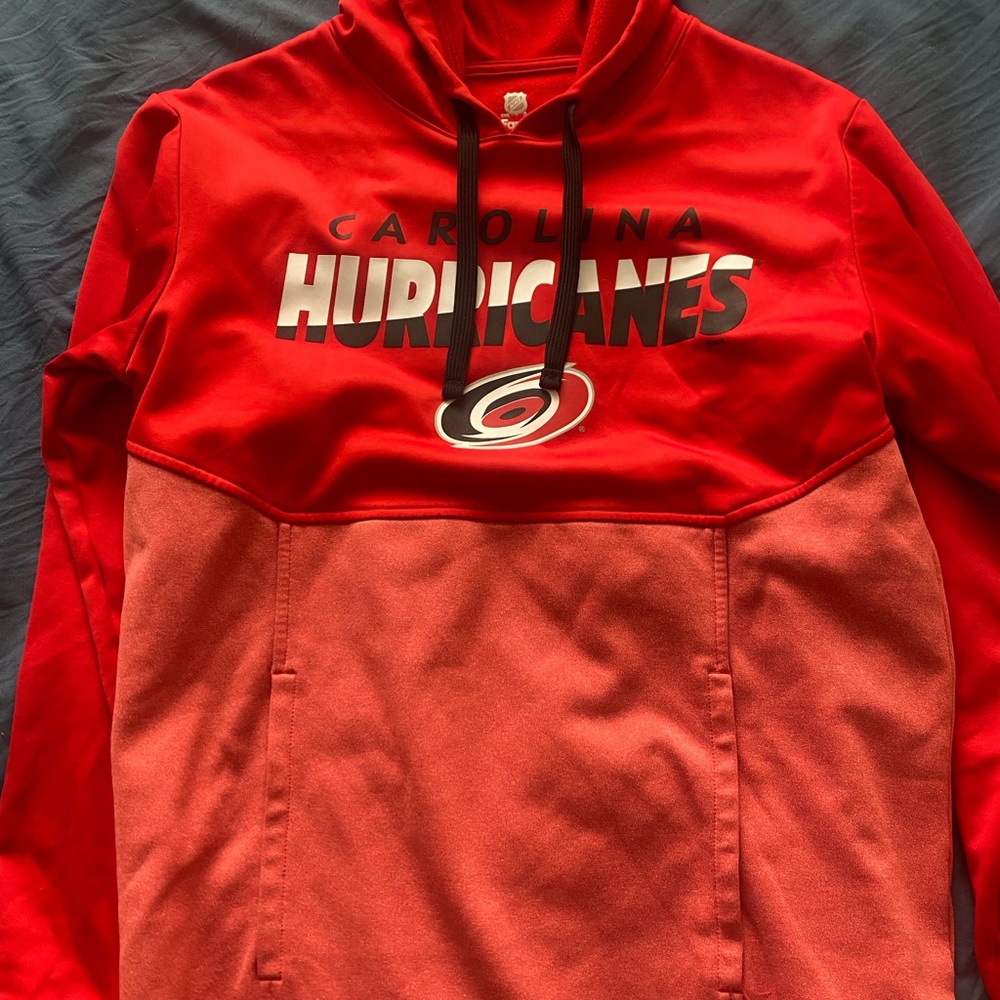 Fanatics Red Carolina Hurricanes Game Pullover
